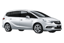 Car Hire Weymouth - Vauxhall Zafira 5 + 2 - Minibus hire Weymouth